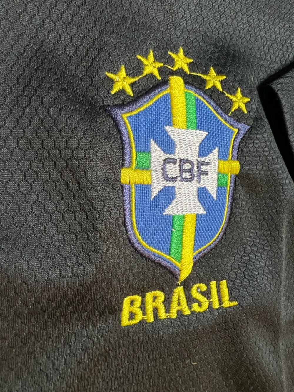 Brazil CBF Soccer Jersey in Black with yellow Accents - Picture 9 of 14